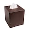Dacasso Chocolate BrownLeather Tissue Box Cover AG-3437 - alternate 1